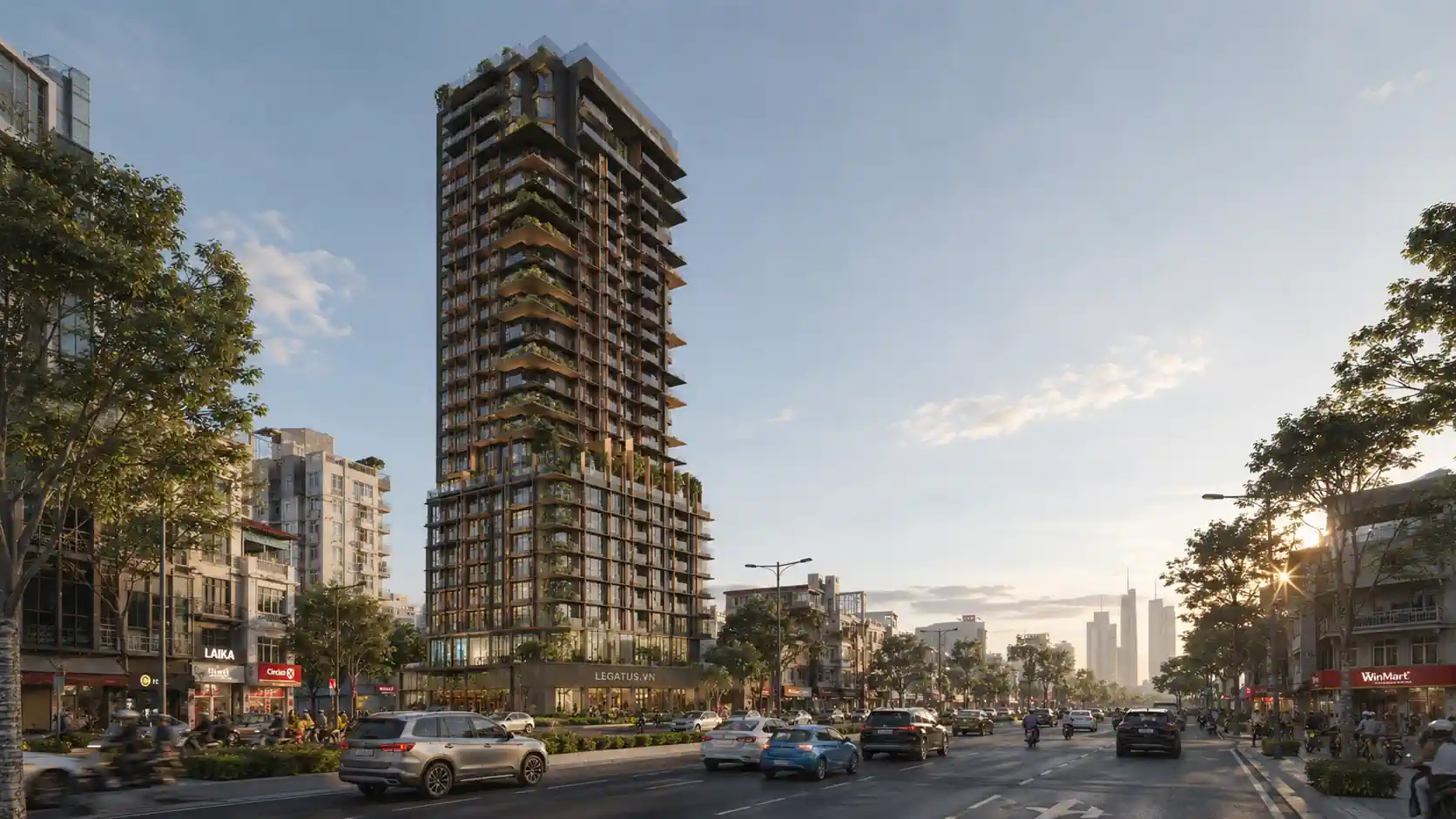 Phối cảnh chung cư The Legatus - 22 Liễu Giai