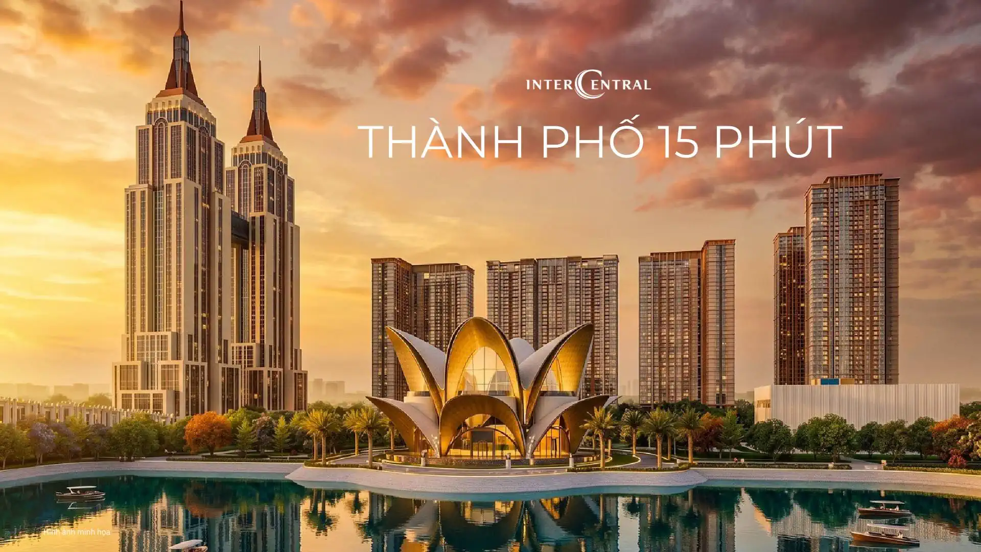 Phối cảnh chung cư The Bank - InterCentral Đông Anh