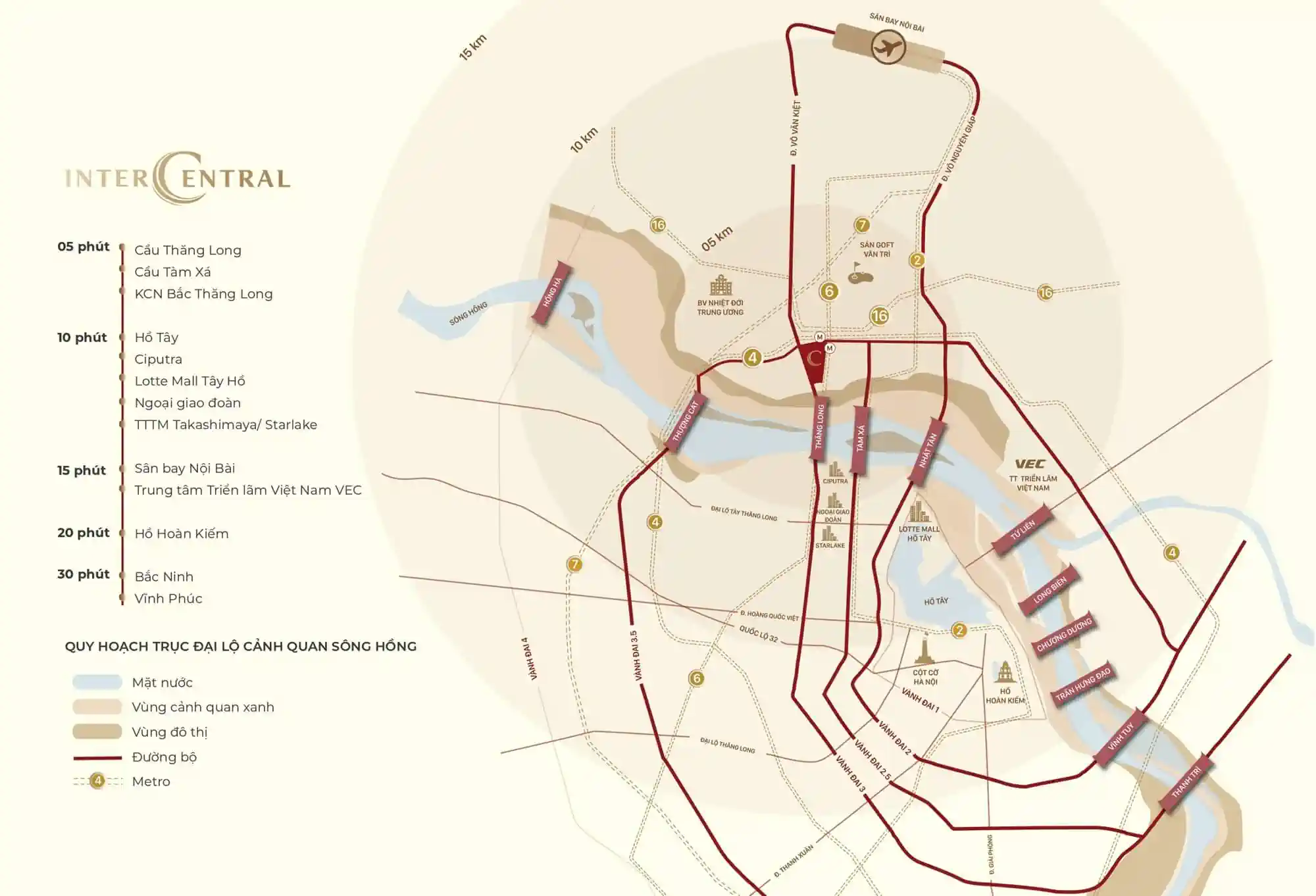 Bản đồ vị trí InterCentral Đông Anh